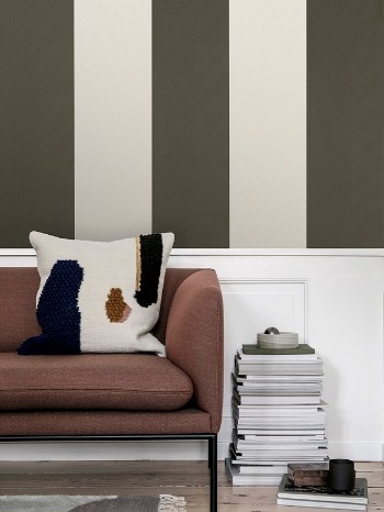 Picture of Thick Lines Green/Off-white - 542