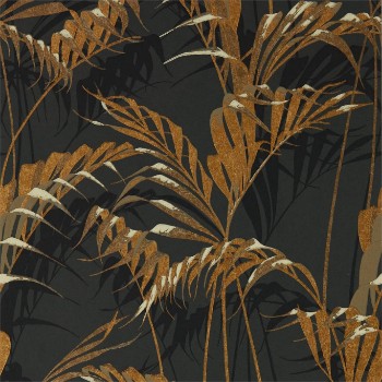 Picture of Palm House Charcoal/Gold - 216641