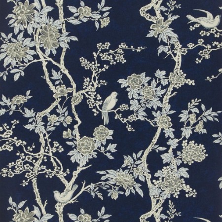 Picture of Marlowe Floral Prussian Blue - PRL048/04