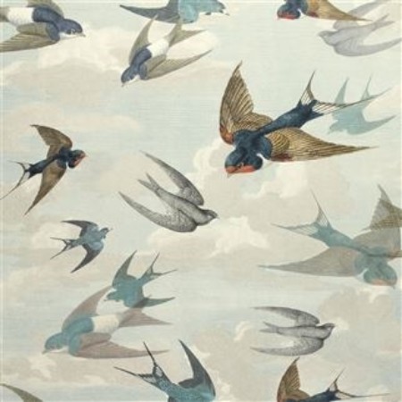 Picture of CHIMNEY SWALLOWS SKY BLUE - PJD6003/01