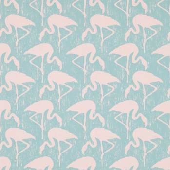 Bild på Flamingos Turquoise Pink - 214569