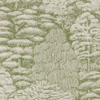 Picture of Woodland Toile Cream/Green - DWOW215720