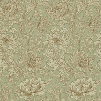 Chrysanthemum Toile Eggshell/Gold - DMOWCH104 wallpaper William Morris
