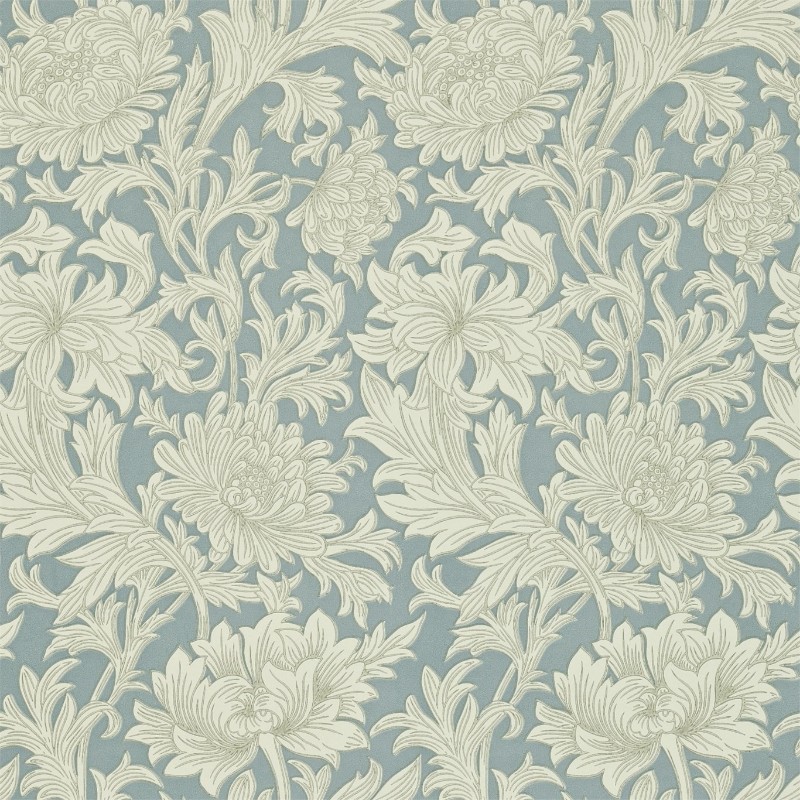 Picture of Chrysanthemum Toile China Blue/Cream - DMOWCH101