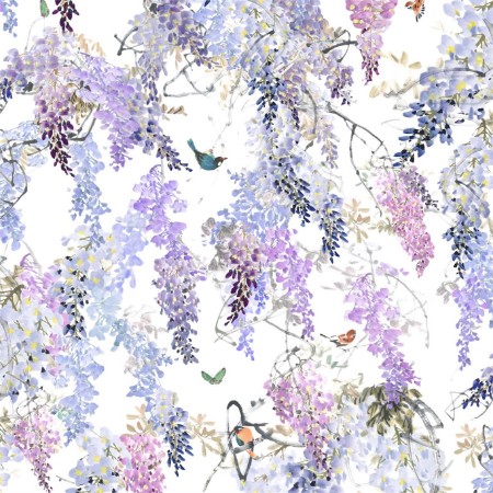 Image de Wisteria Falls Panel A Lilac - 216296