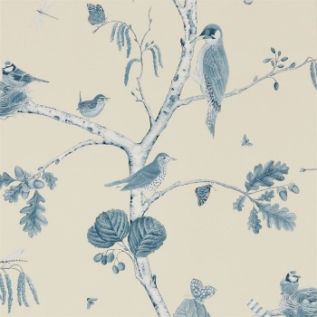 Picture of Woodland Chorus Indigo/Ecru - DWOW215705