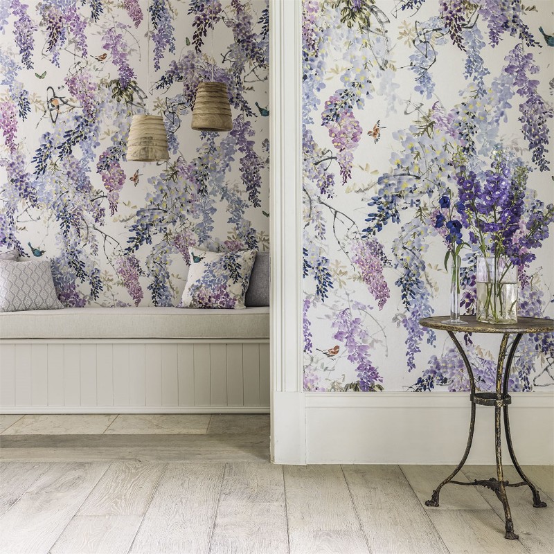 Picture of Wisteria Falls Panel B Lilac - 216297