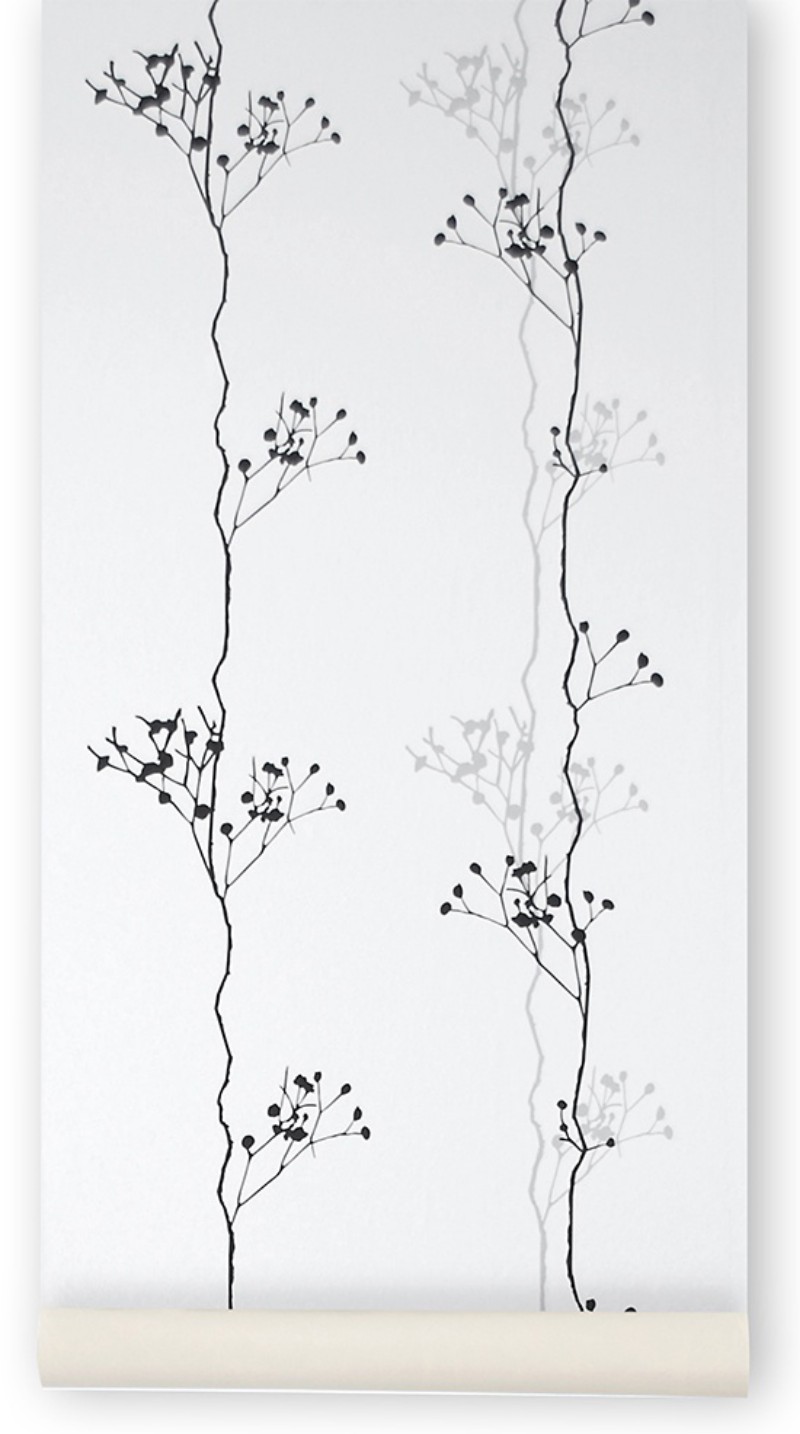 Berry Black Wallpaper - 107 från Ferm Living | Familjetapeter