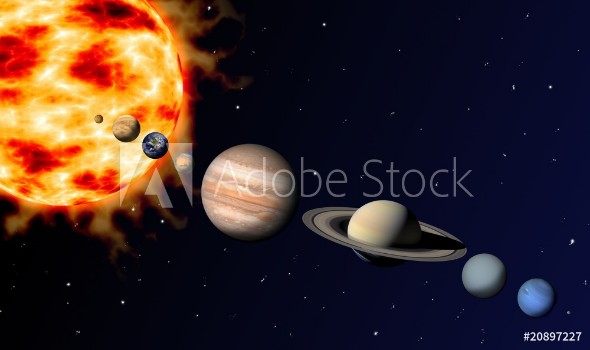 Bild på Sonnensystem