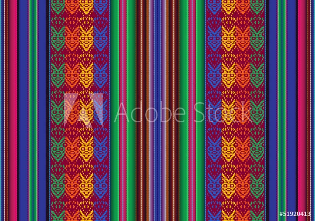 Bolivian seamless pattern photowallpaper Scandiwall