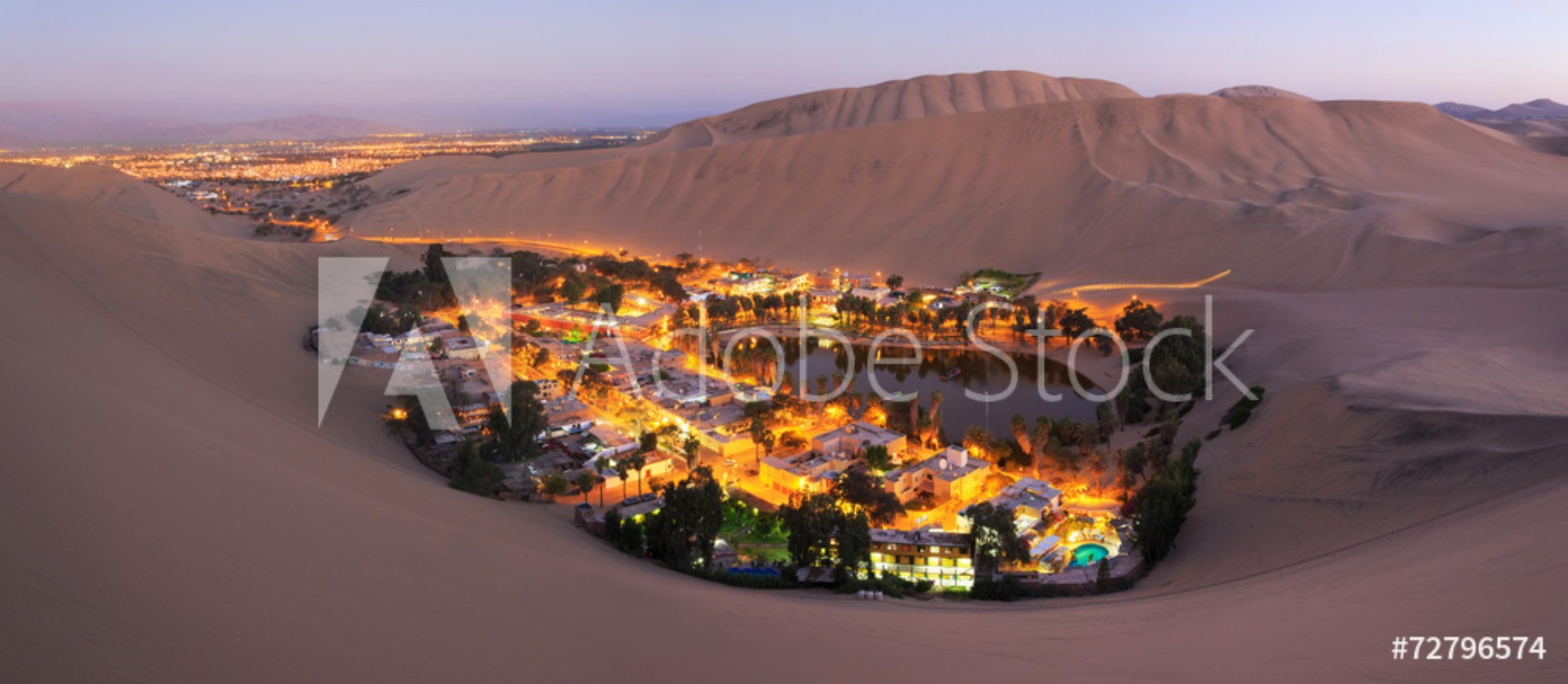 Atacama Desert Oasis of Huacachina Peru from Wallmural | Wallpassion