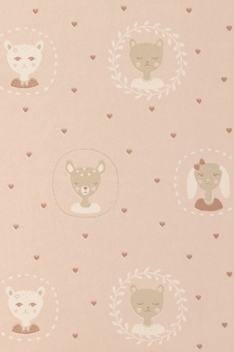 Picture of HEARTS DUSTY WARM PINK - 148-01