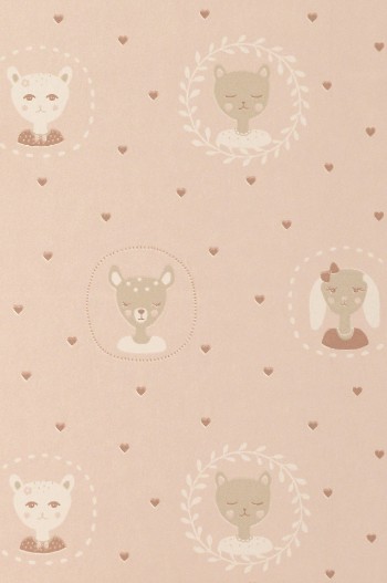 Picture of HEARTS DUSTY WARM PINK - 148-01