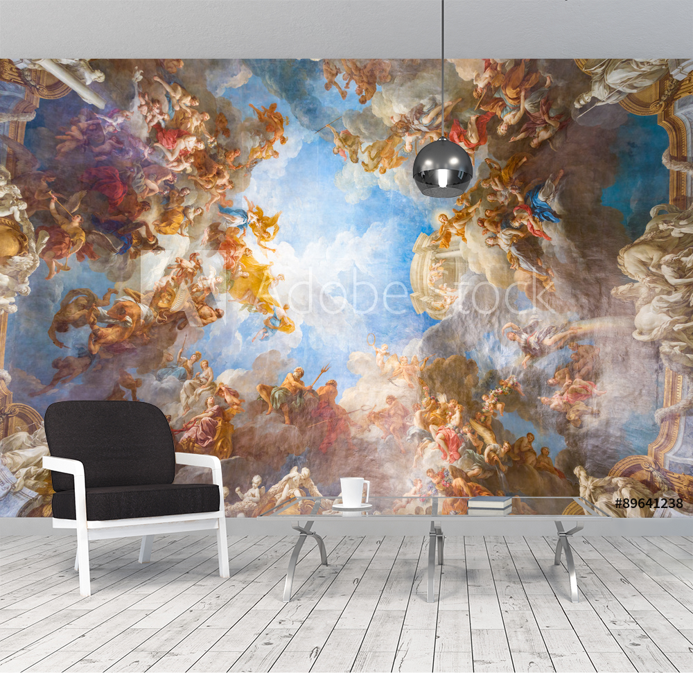 Ceiling painting of Palace Versailles near Paris France from Wallmural |  Familywallpapers