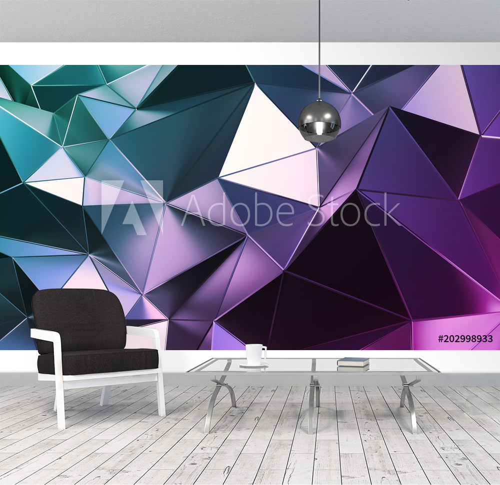 Abstract 3d rendering of triangulated surface Modern background Futuristic  polygonal shape Low poly minimalistic design for poster cover branding  banner placard from Wallmural | Familywallpapers