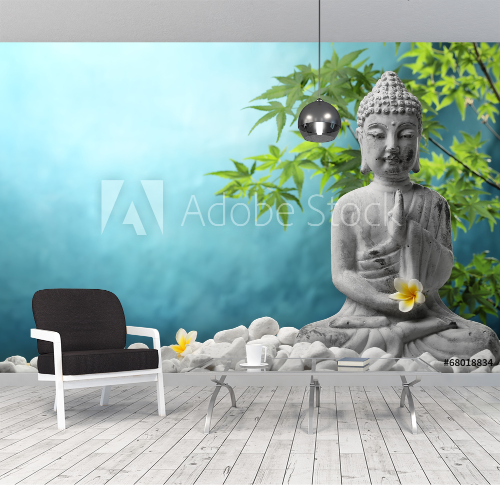 Buddha in meditation from Wallmural | Familywallpapers