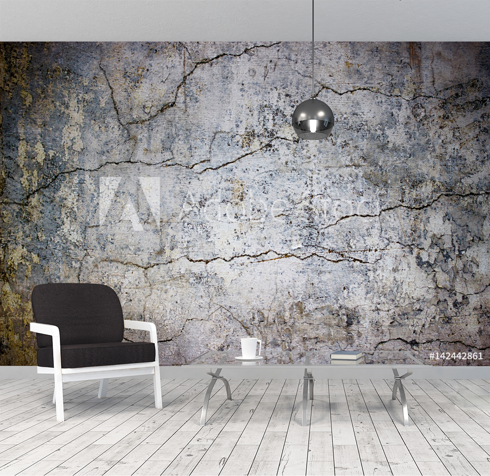 cracked concrete wall covered with gray cement texture as background for  design from Wallmural | Familywallpapers