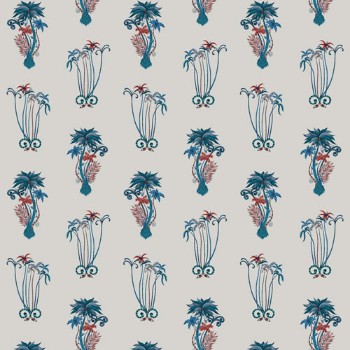 Bild på Jungle Palms Blue - W010101