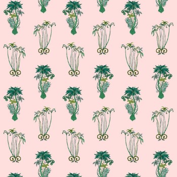 Picture of Jungle Palms Pink - W010104