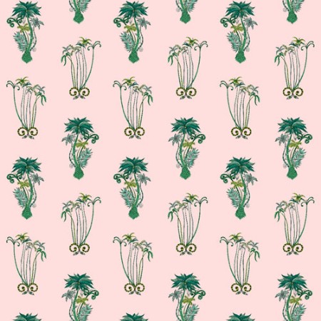 Picture of Jungle Palms Pink - W010104