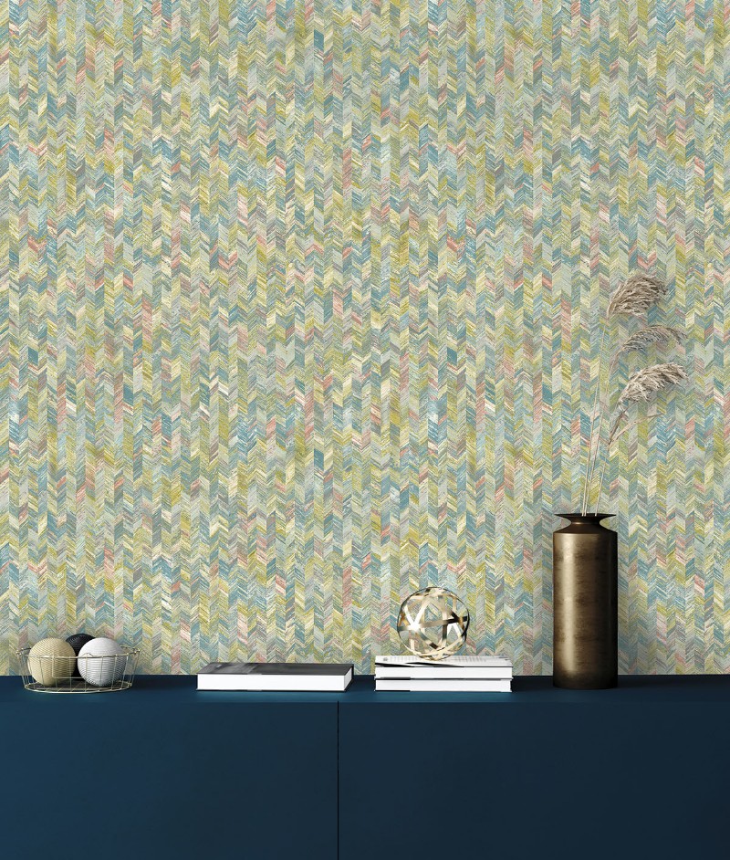 Picture of Saram Texture Coral/Blue - 91292