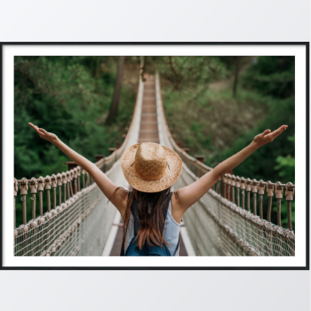 Picture of Happy travel woman plakat