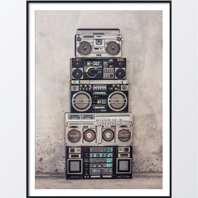 Picture of Old school boombox plakat