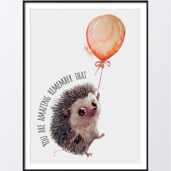 Bild på Cute hedgehog poster