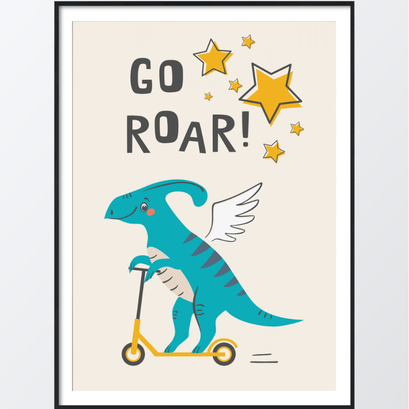 Picture of Go roar plakat