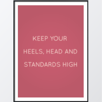 Picture of Keep your heels high plakat