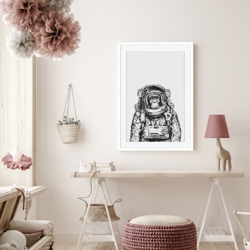 Bild på Monkey Astronaut poster