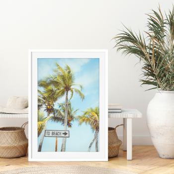 Picture of Coconut palm tree plakat