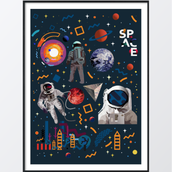 Picture of Adventures in space plakat