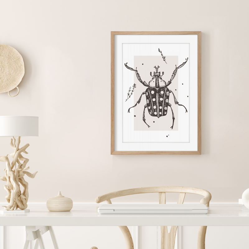 Picture of Illustrated beetle plakat