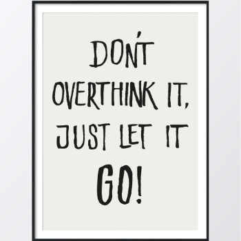 Bild på Just let it go poster