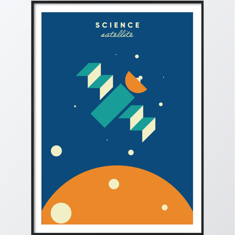 Picture of Science satellite plakat