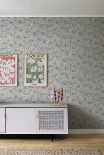 Bild på Huset i solen folklore blue - S10159