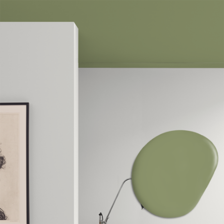 Afbeeldingen van Plafond verf - Kleur W132 Vårgrön