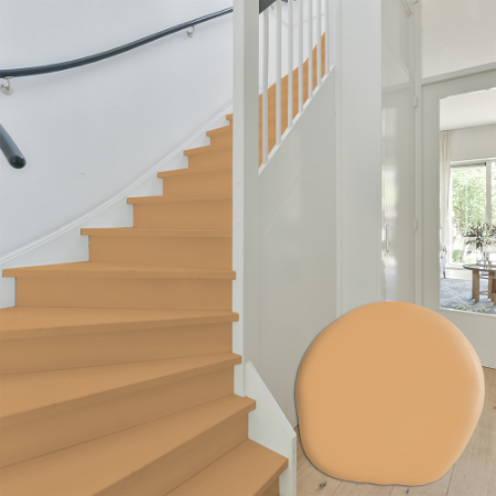 Image de Peinture pour escalier - Couleur W51 Bränd apelsin