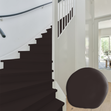 Image de Peinture pour escalier - Couleur W124 Mörk choklad