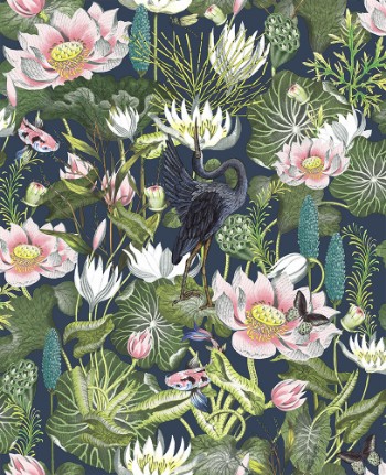 Picture of Waterlilly Midnight - W013704