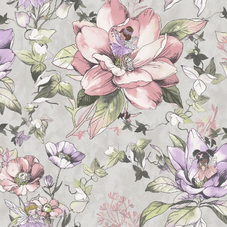 Picture of Floral Fairies Grey - 13212