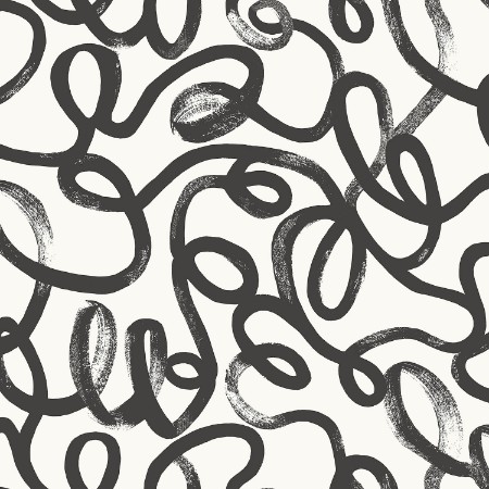 Picture of Squiggle Black White - 13360