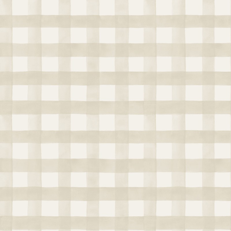 Picture of Watercolour Gingham Beige - 13290