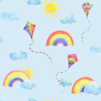 Picture of Rainbows and Flying Kites - 91022