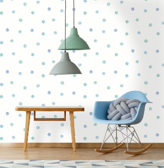 Picture of Watercolour Polka Dots - 91001