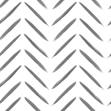 Picture of Chevron Brush Marks Black and White - 13040