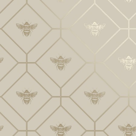 Bild på Honeycomb Bee Taupe - 13082