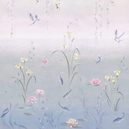 Afbeeldingen van Water Garden Soft Jade/Pink Blossom - DWAW217131