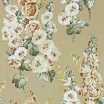 Picture of Hollyhocks Gold Metallic/Tan - DOSW217034